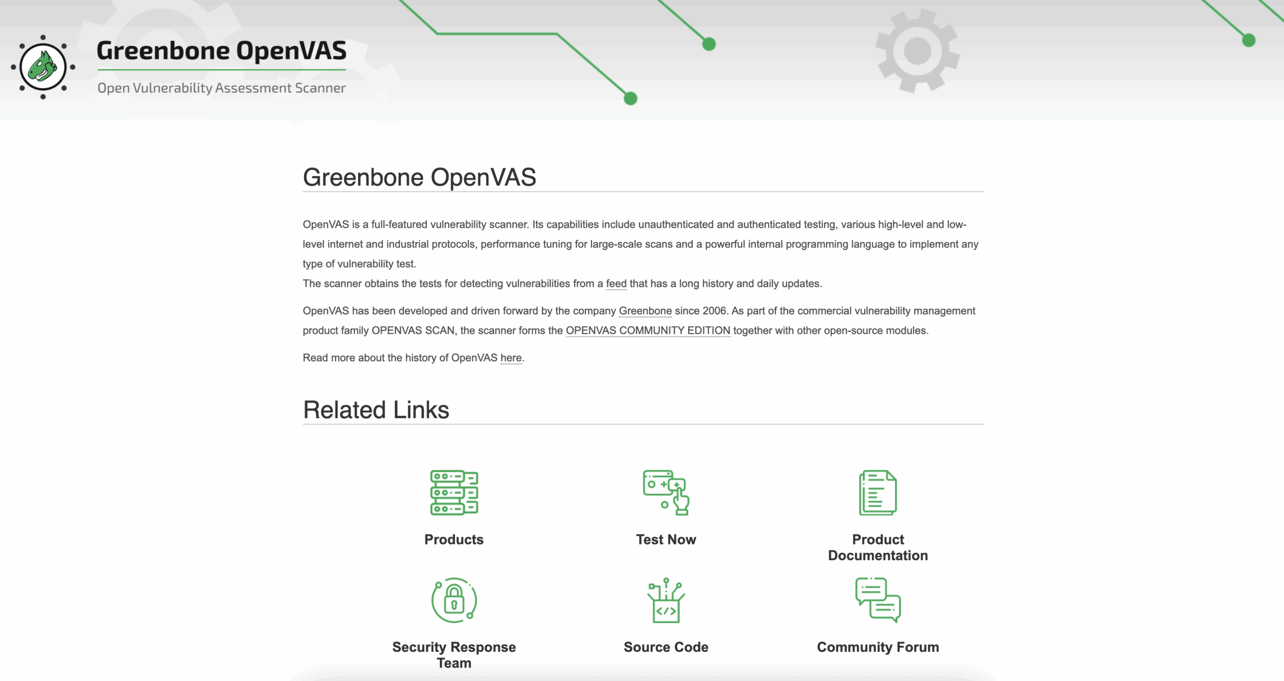 openvas homepage